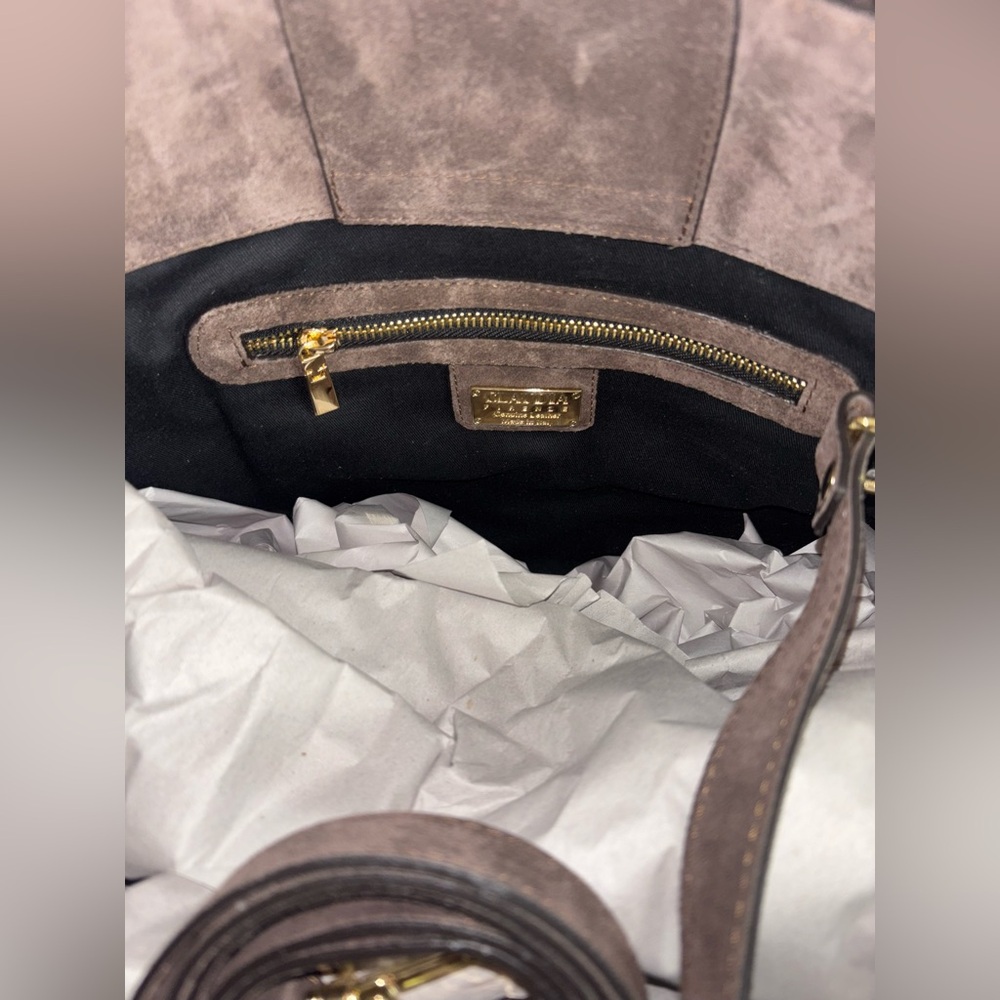 🤎NEW Claudia Firenze Margaux Style Bag In Suede - Picture 8 of 13